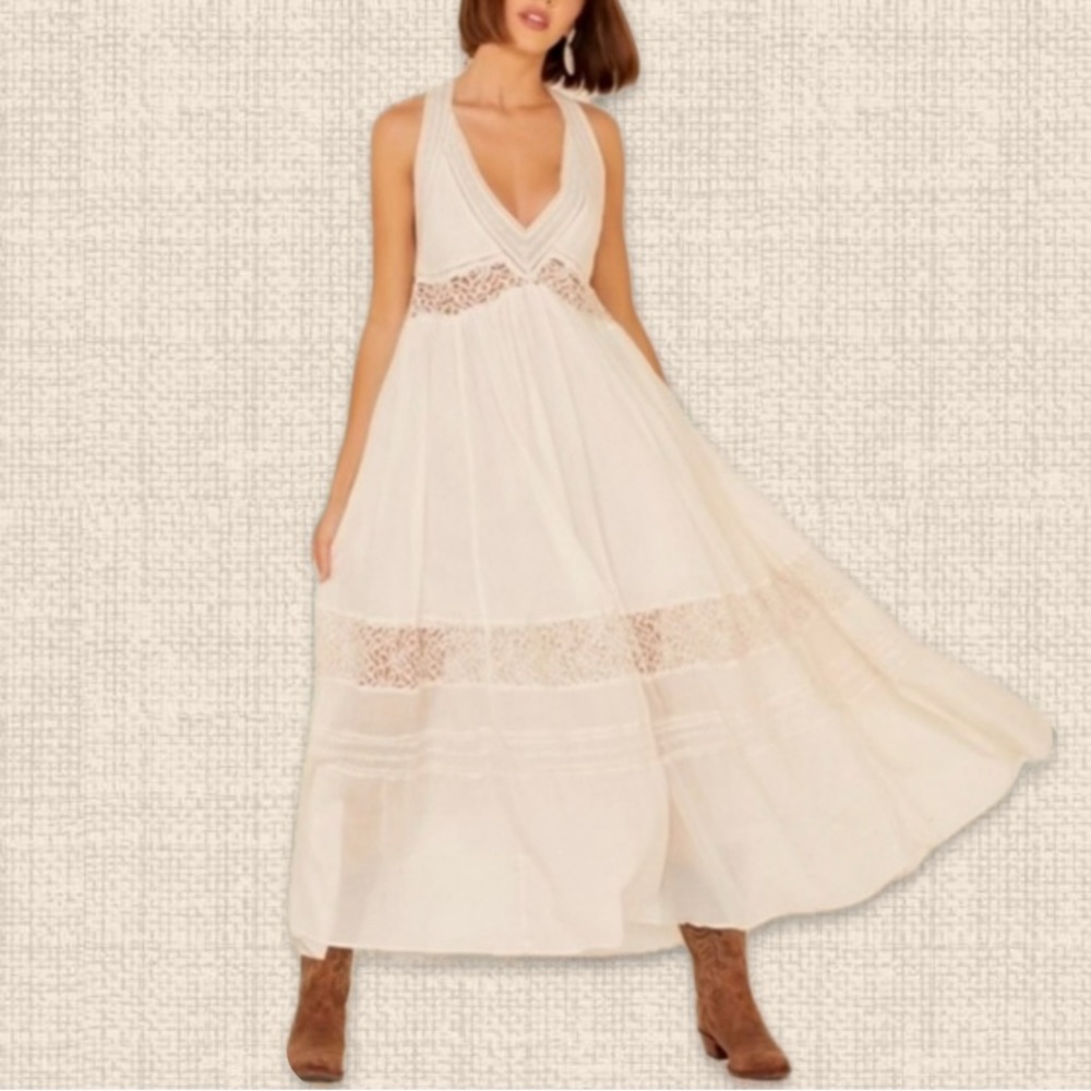 Free People Carla Maxi Dress - Ivory
